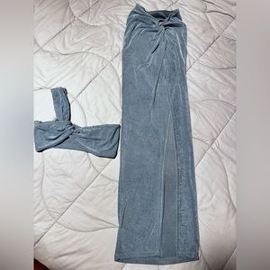 Sling stretchy form fitting 2 piece dress. Size small.